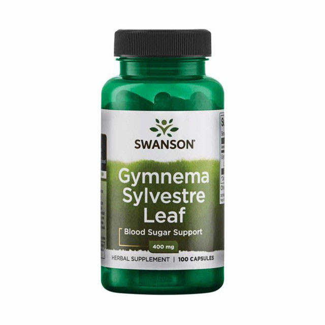 Gymnema Sylvestre Leaf (Gurmar) 400 miligrame 100 capsule Swanson