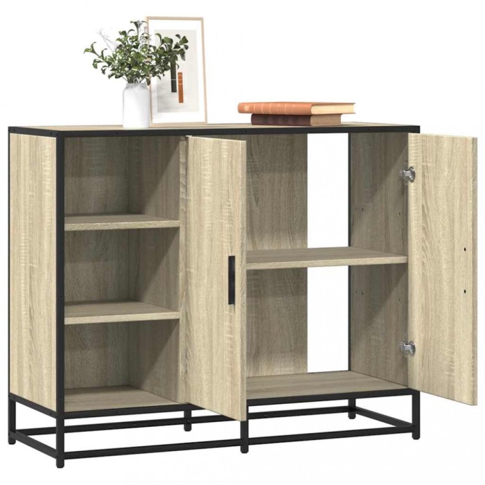 vidaXL Dulap, stejar sonoma, 92x35x76 cm, lemn prelucrat 849020