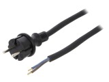 Cablu Electric 2x1,5mm2 5m Negru 16A