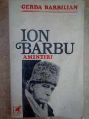 Gerda Barbilian - Ion Barbu amintiri foto