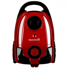 Aspirator cu sac Hausberg HB-2004RS, 700 W, sac panza, capacitate sac 3 L, Rosu-Negru foto