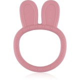 Petite&amp;Mars Silicone teether Bunny 0m+ jucărie pentru dentiție Dusty Rose 1 buc