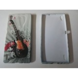 Husa Capac Design Huawei Ascend P7 Guitar, Plastic, Carcasa