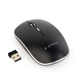 MOUSE GEMBIRD, PC sau NB, wireless, 2.4GHz, optic, 1600 dpi, butoane/scroll 4/1, , negru, &amp;quot;MUSW-4B-01&amp;quot; (timbru verde 0.18 lei)