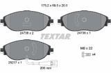 TEXTAR 2473801 Q+ set placute frana,frana disc