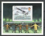 Congo 1977 Aviation, perf. sheet, used R.027, Stampilat