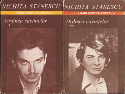 HST C2673 Ordinea cuvintelor 1985 Nichita Stănescu vol I+II foto