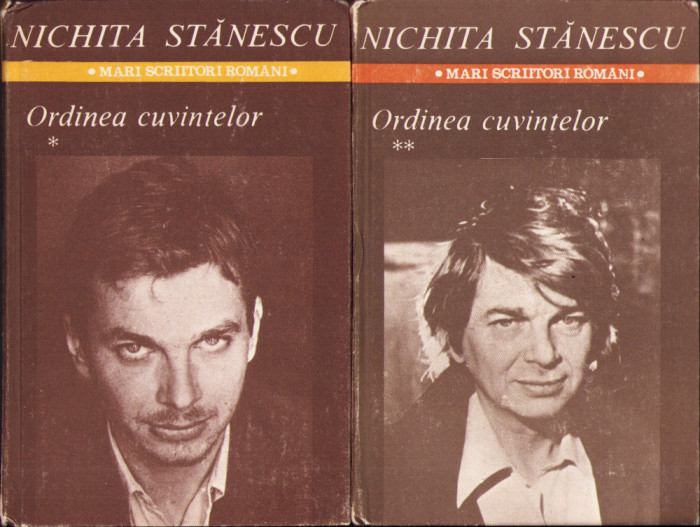 HST C2673 Ordinea cuvintelor 1985 Nichita Stănescu vol I+II