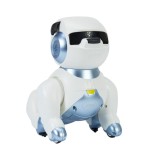 PNI Robo Dog Robot Interactiv Inteligent Copii Control Vocal Alb-Albastru