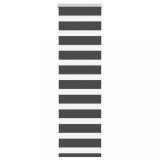 vidaXL Jaluzea tip zebra neagră lățime țesătură 35,9 cm poliester