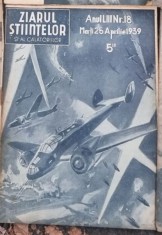 Ziarul Stiintelor si al Calatoriilor - Anul LIII Nr. 18, 1939 foto