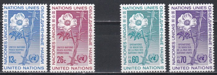 Natiunile Unite Geneva, New York 1975 - Operațiunile ONU de menținere a păcii, 2 Serii, MNH