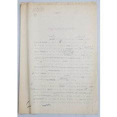 GEO BOGZA - VIATA IN SCHELELE PETROLIFERE - ARTICOL PENTRU ZIAR , DACTILOGRAFIAT , CU CORECTURILE, MODIFICARILE SI ADAUGIRILE OLOGRAFE ALE AUTORULU