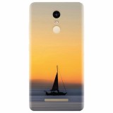 Husa silicon pentru Xiaomi Remdi Note 3, Wind Sail Boat Ocean Sunset