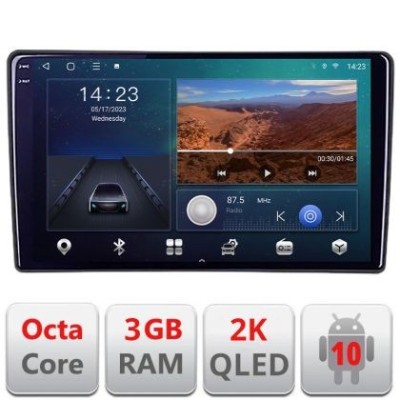 Navigatie Citroen C3 intre anii 2018- B-C3 Android Ecran 2K QLED octa core 3+32 carplay android auto KIT-c3+EDT-E310V3-2K CarStore Technology foto