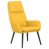 Cumpara ieftin Scaun de relaxare, galben mustar, material textil
