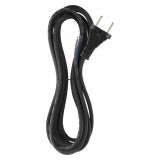 Cablu de alimentare EMOS S03050 nedetasabil flexibil izolatie cauciuc 2x1mm2 5m negru