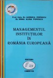 MANAGEMENTUL INSTITUTIILOR IN ROMANIA EUROPEANA-LEONICA POPESCU, ALINA POPESCU-239895