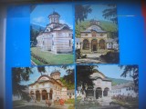 HOPCT LOT 3993 -IP- 4 CARTI POSTALE-MANASTIREA COZIA-JUD VALCEA --CIRCULATE, Circulata, Printata
