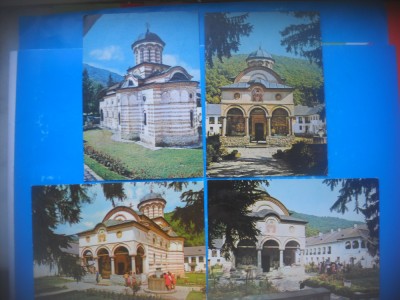 HOPCT LOT 3993 -IP- 4 CARTI POSTALE-MANASTIREA COZIA-JUD VALCEA --CIRCULATE foto