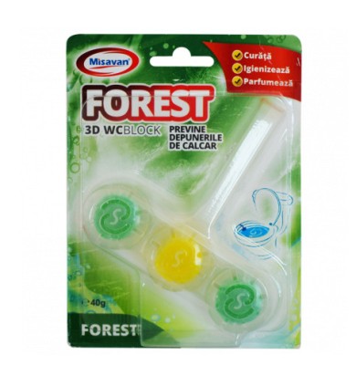 Odorizant Toaleta Misavan Wc Forest 3D, 40g - 30994 foto