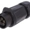 Conector circular mamă 5 pini aurit