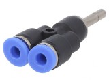 Conector plug-in Y - BLUELINE 0,95-15 bar
