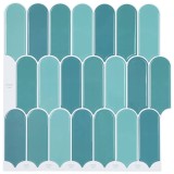 vidaXL Placă cu Pene 10 pcs albastru 30 x 30 cm Poliuretan și PET 42046207