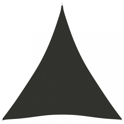 Parasolar, antracit, 4x5x5 m, tesatura oxford, triunghiular GartenMobel Dekor foto