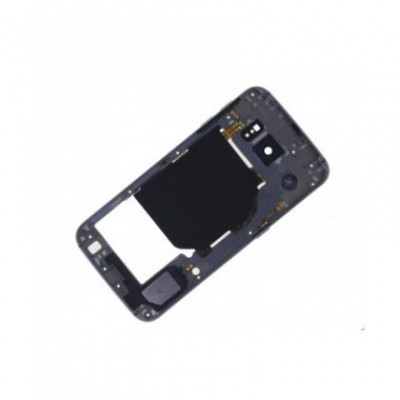 Carcasa Mijloc Samsung G920 Galaxy S6 Gold Orig Swap B foto