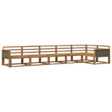 vidaXL Set de canapele de exterior 6 pcs natural Lemn Solid de Acacia 3382597