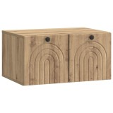 vidaXL Oglindă TV montată pe perete Stejar Artizanal 59,5 x 41 x 30 cm 898174