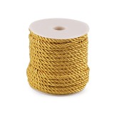 Snur rasucit pentru activitati de lucru manual, auriu, 3 mm x 3.5 m