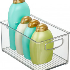 Semn Plastic Organizer Container Vas cu mânere pentru baie, H