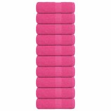 VidaXL Prosoape de baie 10 buc. FROGN roz 30x30 cm 100% bumbac