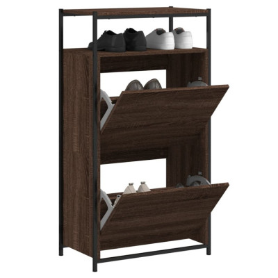 vidaXL Pantofar, stejar maro, 60x34x112 cm, lemn compozit 840033 foto