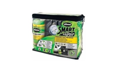 Kit complet pentru pana cu solutie 473ml reparat anvelope + Compresor foto