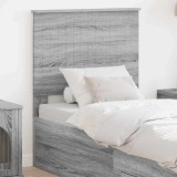 vidaXL Tăblie cap cu headboard Gri Sonoma 75 cm Lemn compozit 887831
