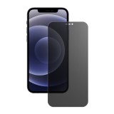 Folie de protectie, flippy, pentru iphone 15 plus, matte ceramic privacy, 9h, confidentialitate 30&Acirc;&deg;, anti-soc, negru transparent