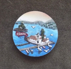 MAGNET FRIGIDER din CERAMICA , CORFU GRECIA foto