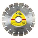 Disc diamantat, cu segmente, pentru debitare materiale de constructii, Klingspor DT 600 U Supra, 150 x 22.23 x 2.4 mm