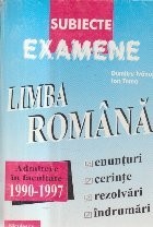Limba Romana - Subiecte date la concursurile de admitere in facultati si colegii universitare 1990-1997 foto