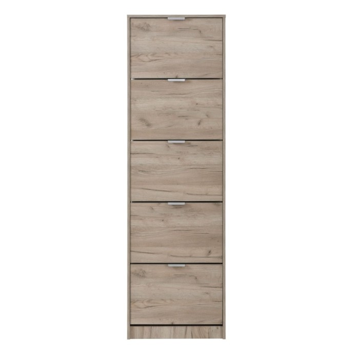 Pantofar Base 15, PAL, stejar gri, 58 x 18 x 191.5 cm, 2C