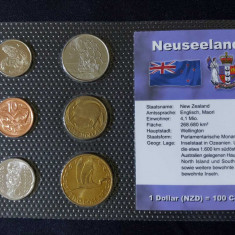 Seria completata monede - Noua Zeelandă 2004-2012 , 6 monede