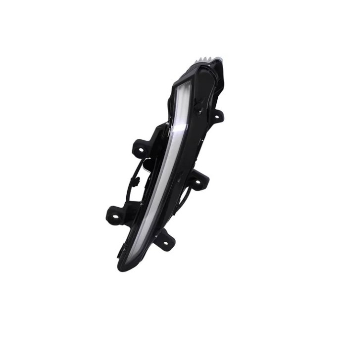 Lumini de zi daytime running PEUGEOT 2008/e-2008, 11.2019-01.2024; 208, 06.2019-, partea stanga, TYC, LED; carcasa neagra; fara LED module, doar faru