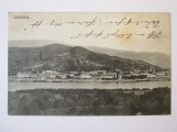 Carte postala Orșova circulata 1917 cu cenzură militară WWI Timișoara/Temesvar