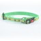 ZGARDA NYLON PENTRU CAINI MOL CU MODEL LIME GREEN CLICK 25MM 45-70CM L0902.250704