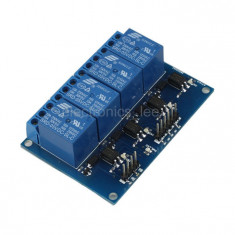 modul cu 4 Relee canale 12v 5v 220v 10A arduino avr stm pic foto