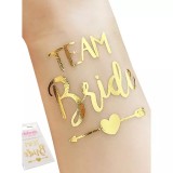 Cumpara ieftin Set 10 Tatuaje Temporare Petrecerea Burlacitelor &ldquo;Team Bride&rdquo; - 99287