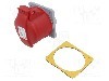 Conector alimentare AC, IEC 60309, IP44, 16A, 415V AC, 5 pini, AMPHENOL - 2CMA193163R1000